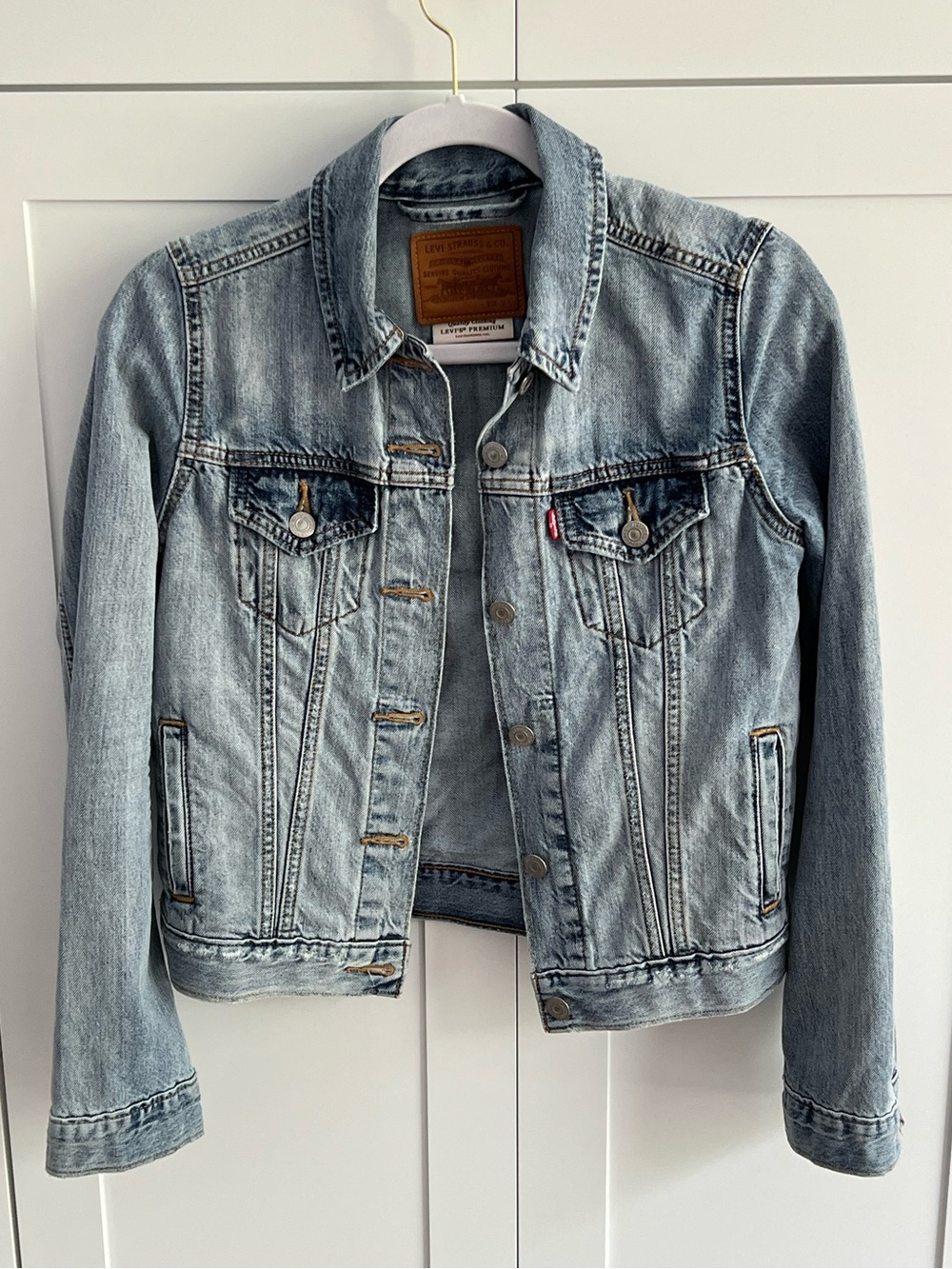 💙Like New💙 Levi's Women's Light Blue Denim Jacket Size XS